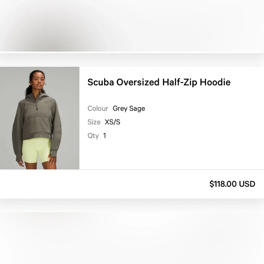 Lululemon Scuba Oversized Half-Zip Hoodie - Picture 5 of 7